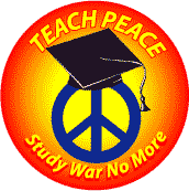 Teach Peace - Study War No More (Peace Sign) - SOA T-SHIRTS